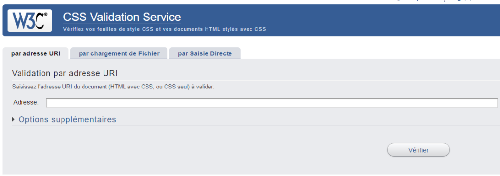 W3C CSS Validation Service